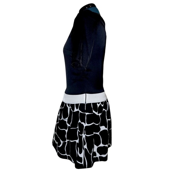 Class Roberto Cavalli USA 8 UK 12 Black And White Patterned Cocktail Dre… - Picture 4 of 8